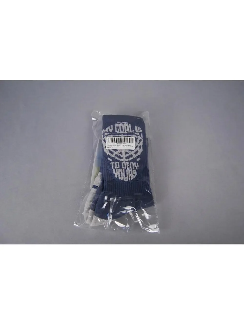 ChalkTalk Sports Hockey Goalie Mid-Calf Performance Socks Blue White NWT